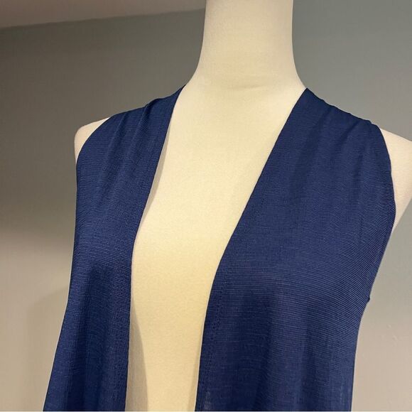 LuLaRoe navy sleeveless Joy open duster size XS - Picture 2 of 12